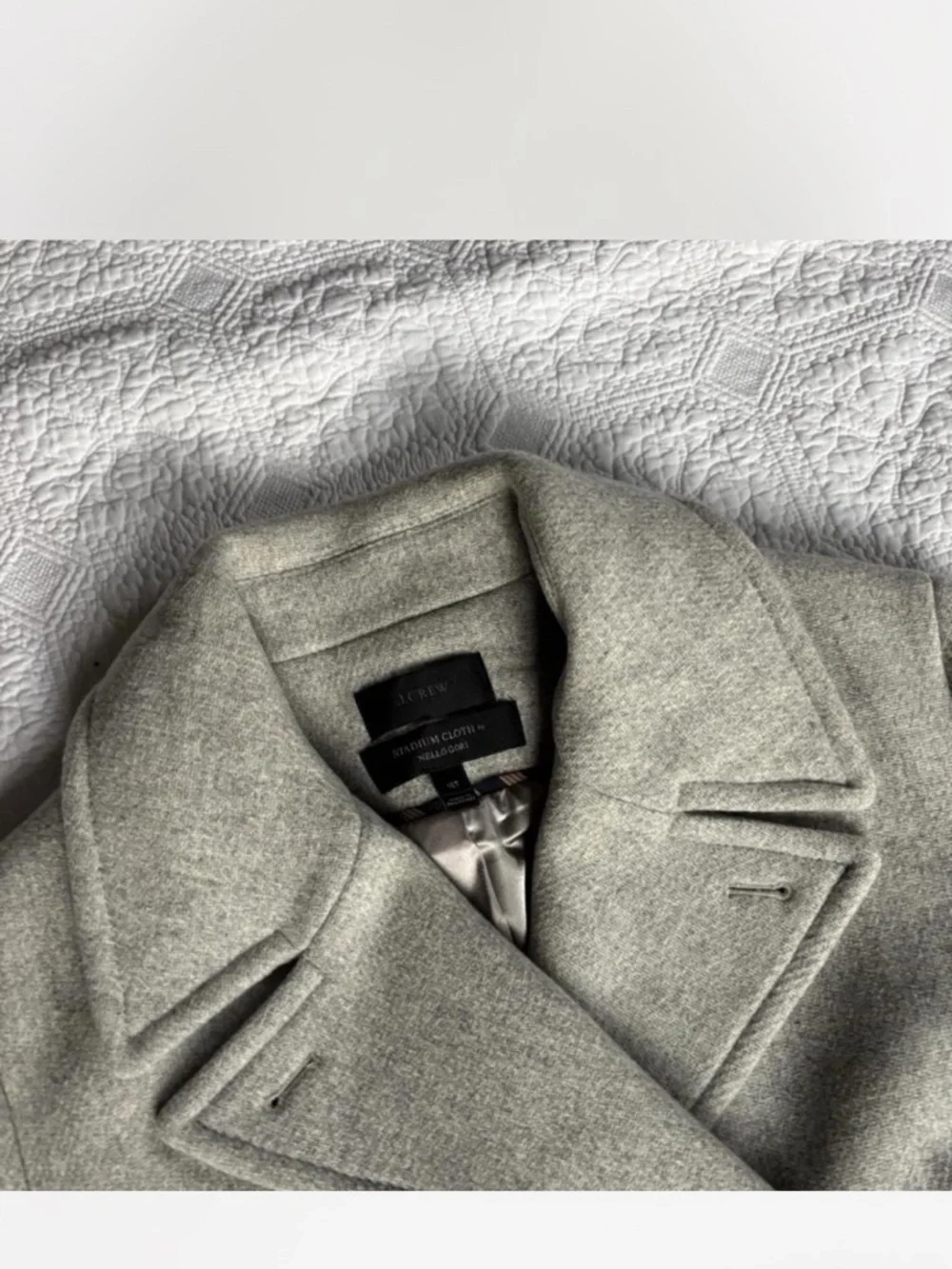 J.Crew Women's Majesty Peacoat in grey wool coat - Picture 3 of 6